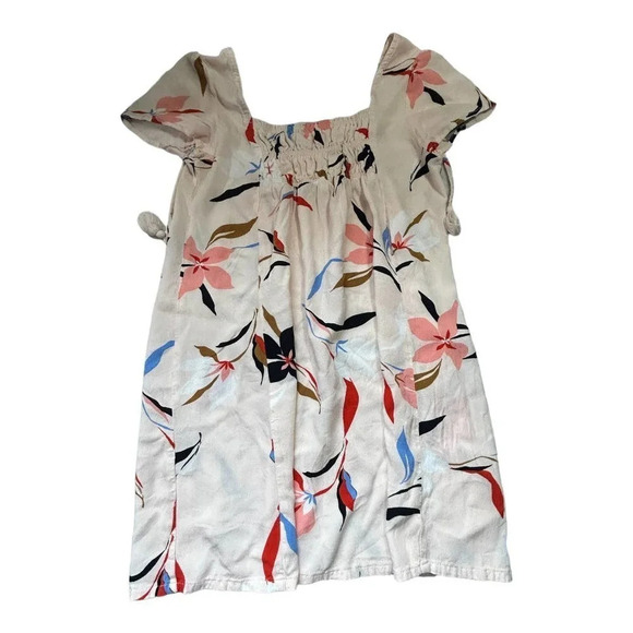O'Neill Women's Floral Back Tassels Boho Top Size Large (11/12) - Picture 1 of 7